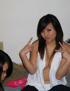 Sexy Asian hotties get wild on cam